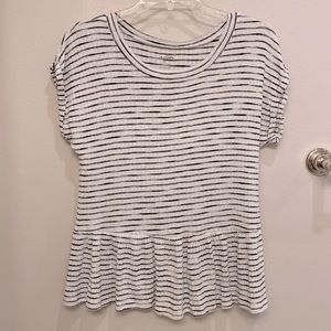 Striped flowy casual top